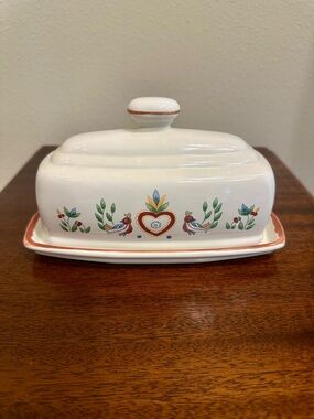American Scenic by Raintree Butter Dish 2pc set